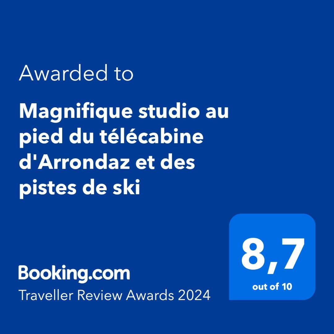 Magnifique Studio Au Pied Du Telecabine D'Arrondaz Et Des Pistes De Ski مودان المظهر الخارجي الصورة